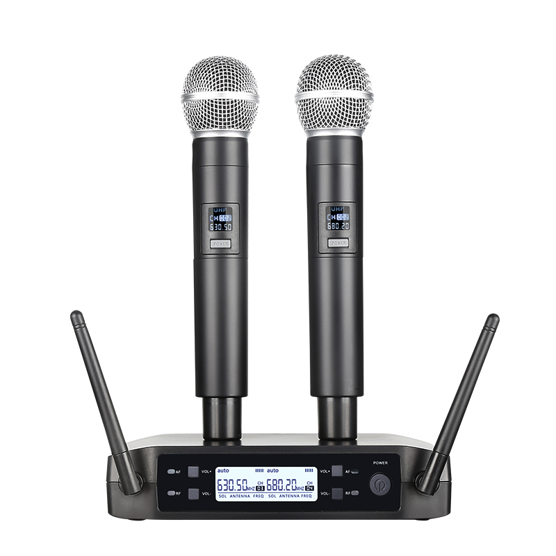 Shure Mic Sm58 - Mikrofon nirkabel genggam Dual channel UHF,