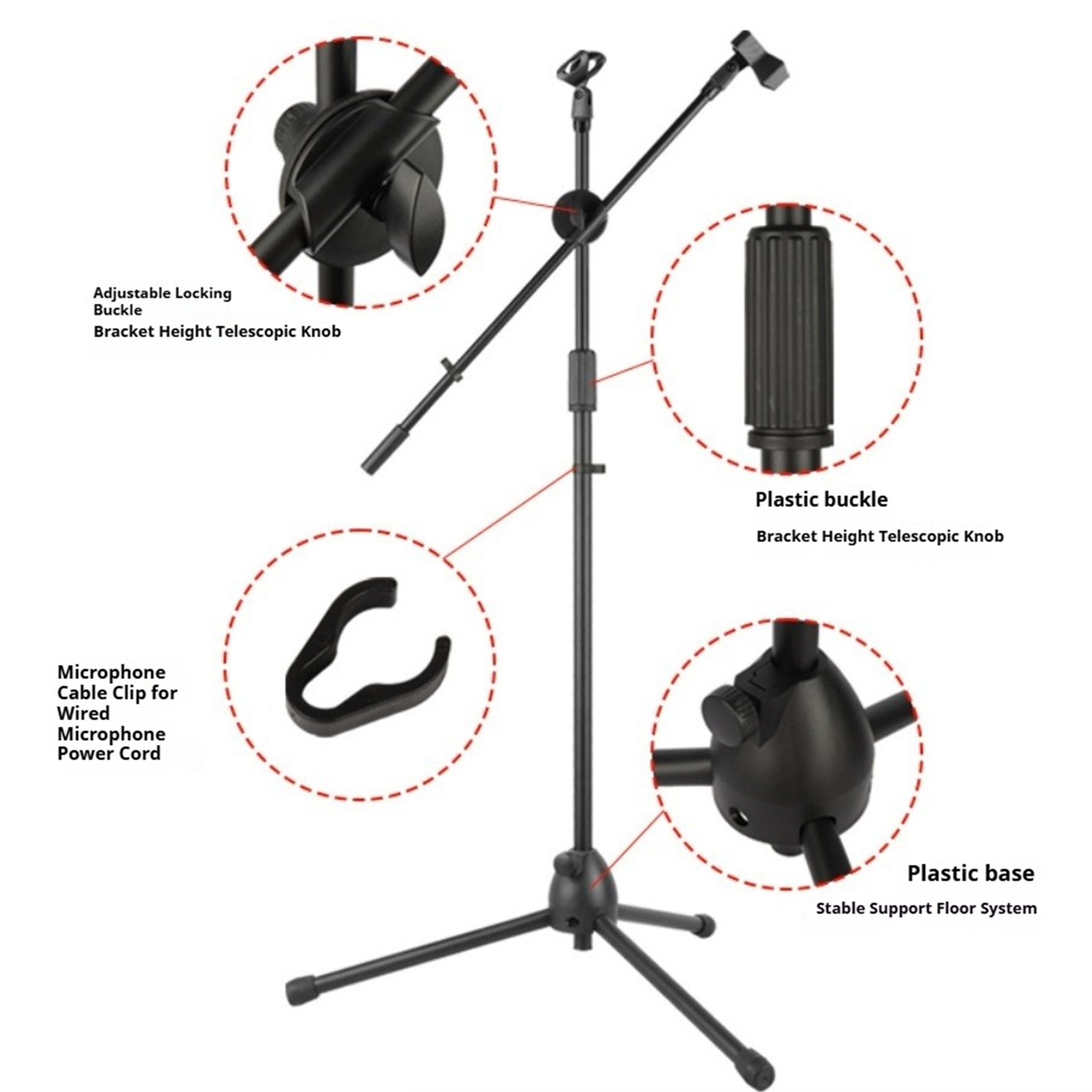 Statif Mikrofon Lantai dengan  - Shure Mic Sm58 ulasan dan harga