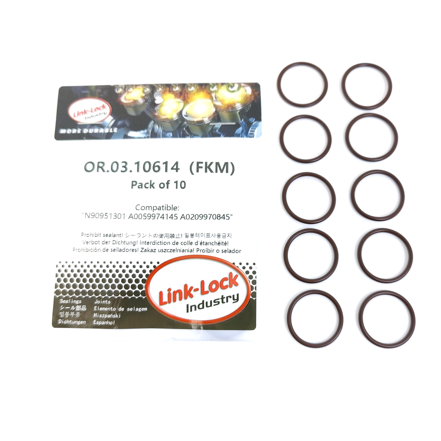 10 Buah OR.03.10614 FKM Viton  - Tank O-Ring Seal ulasan dan harga