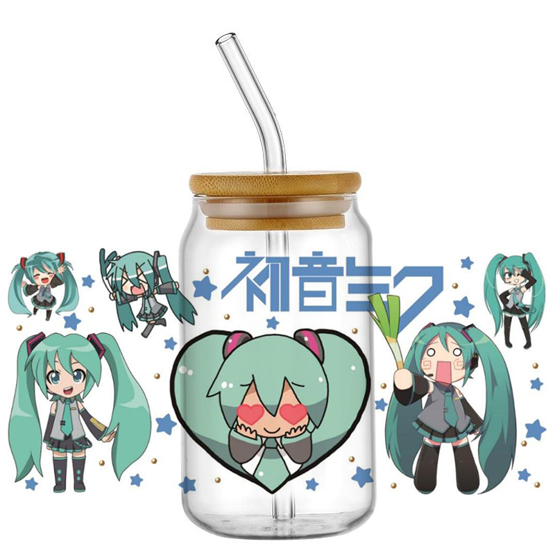 Hatsune Miku UV DTF Cup Wrap 1 - Rdta Tank Glass ulasan dan harga