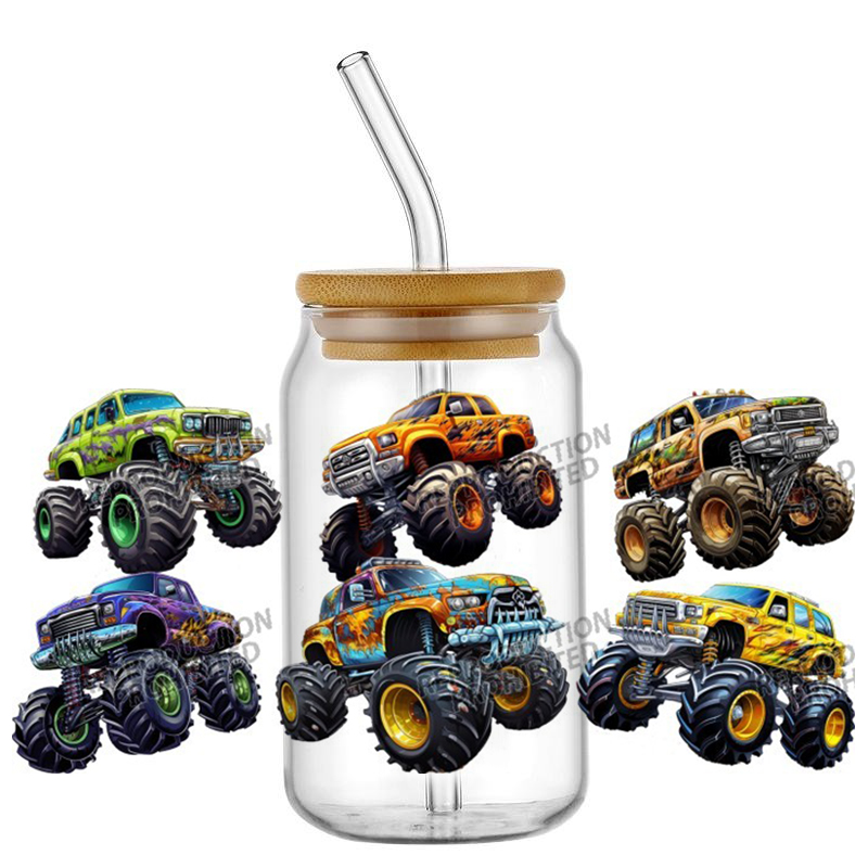 Desain Monster Truck UV DTF Wr - Rdta Tank Glass ulasan dan harga