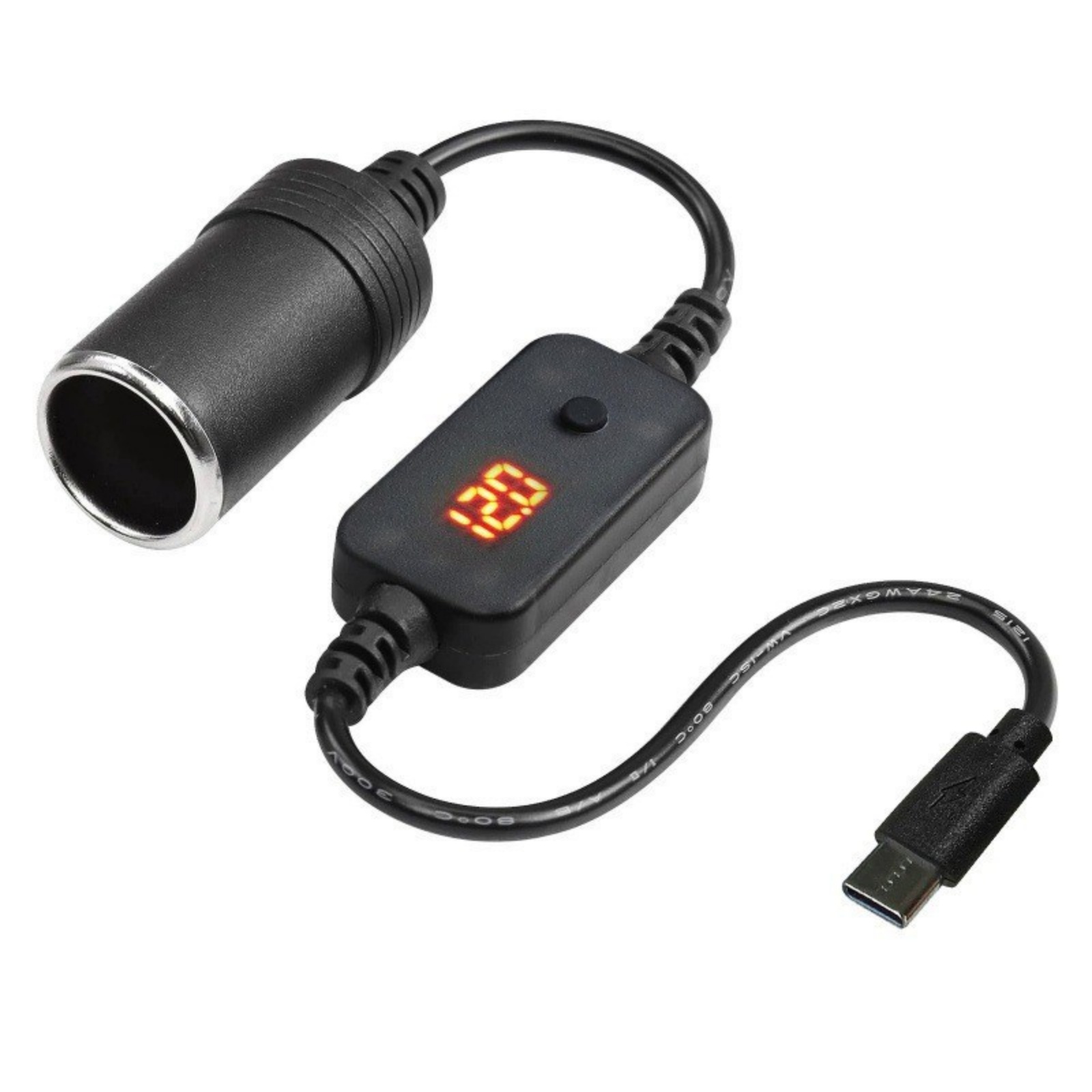 1 Buah USB-C ke 12V Soket Pema - Accessories Experts Vape ulasan dan harga