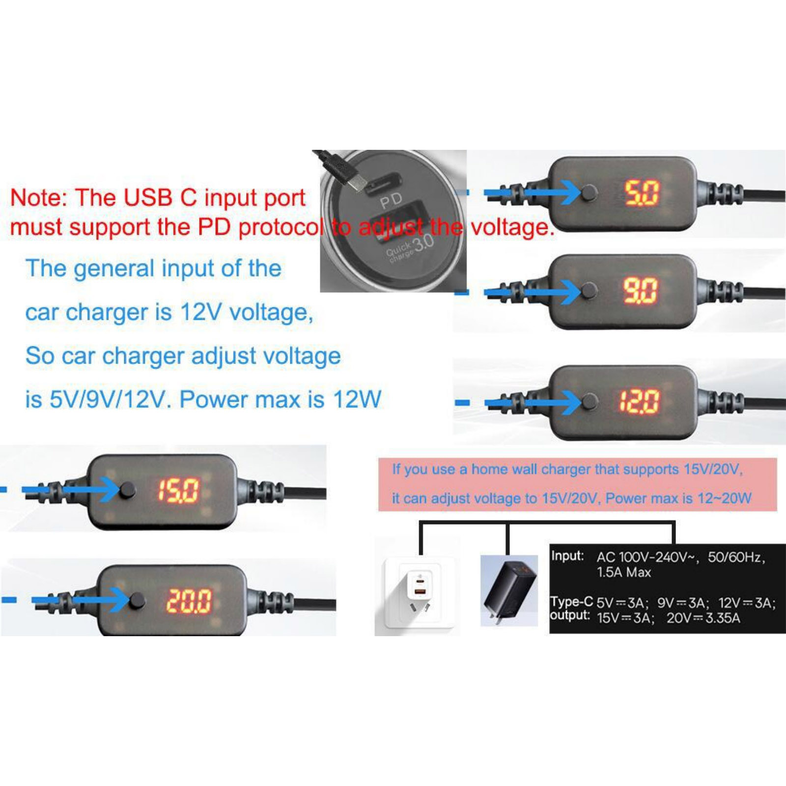 1 Buah USB-C ke 12V Soket Pema - Accessories Experts Vape ulasan dan harga