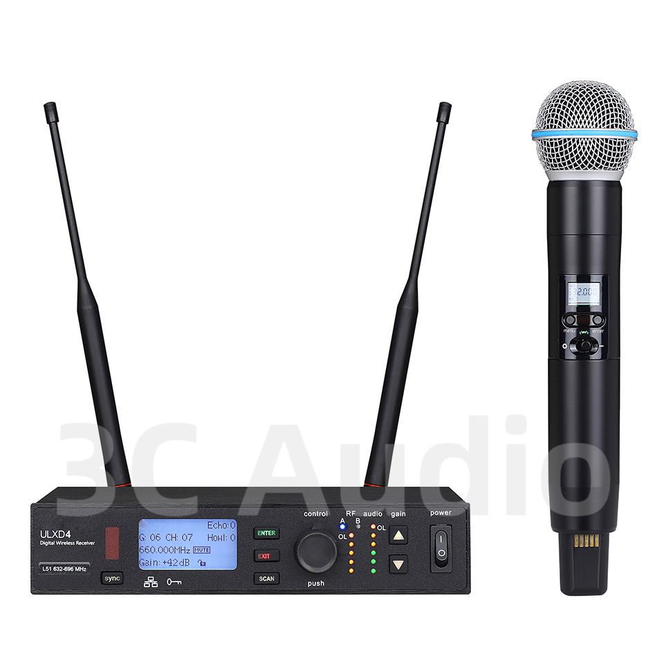 Sistem Mikrofon Nirkabel Profe - Shure Mic Sm58 ulasan dan harga